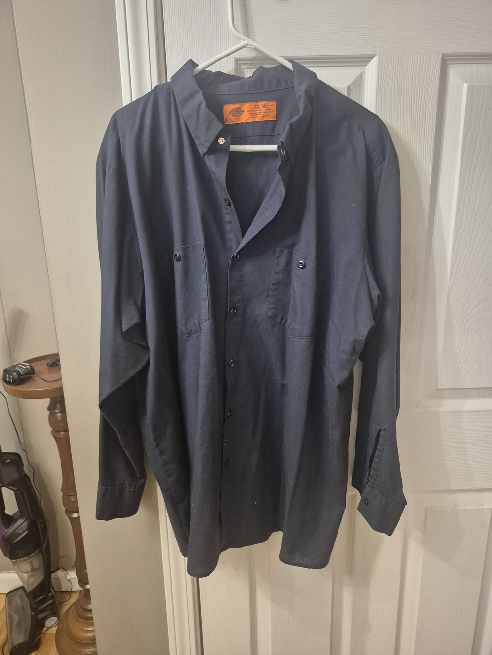 Dickies Long Sleeve Uniform Work Shirt With Pockets 2XL